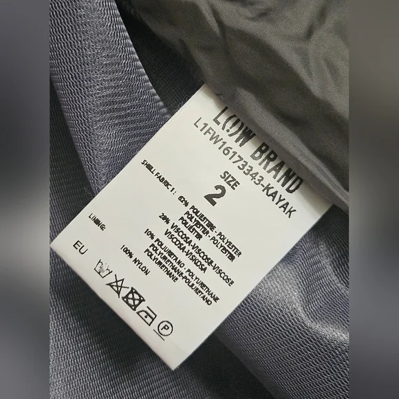 L(!)W BRAND Luxe Navy blue Hooded Jacket - Picture 6 of 7